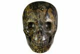 Realistic, Polished Dendritic Jasper Skull #116838-1